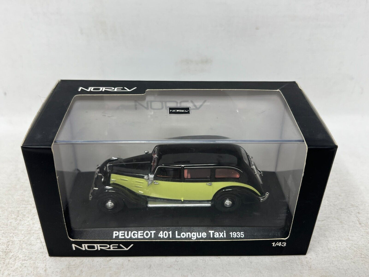 Norev 1935 Peugeot 401 Longue Taxi 1:43 Diecast