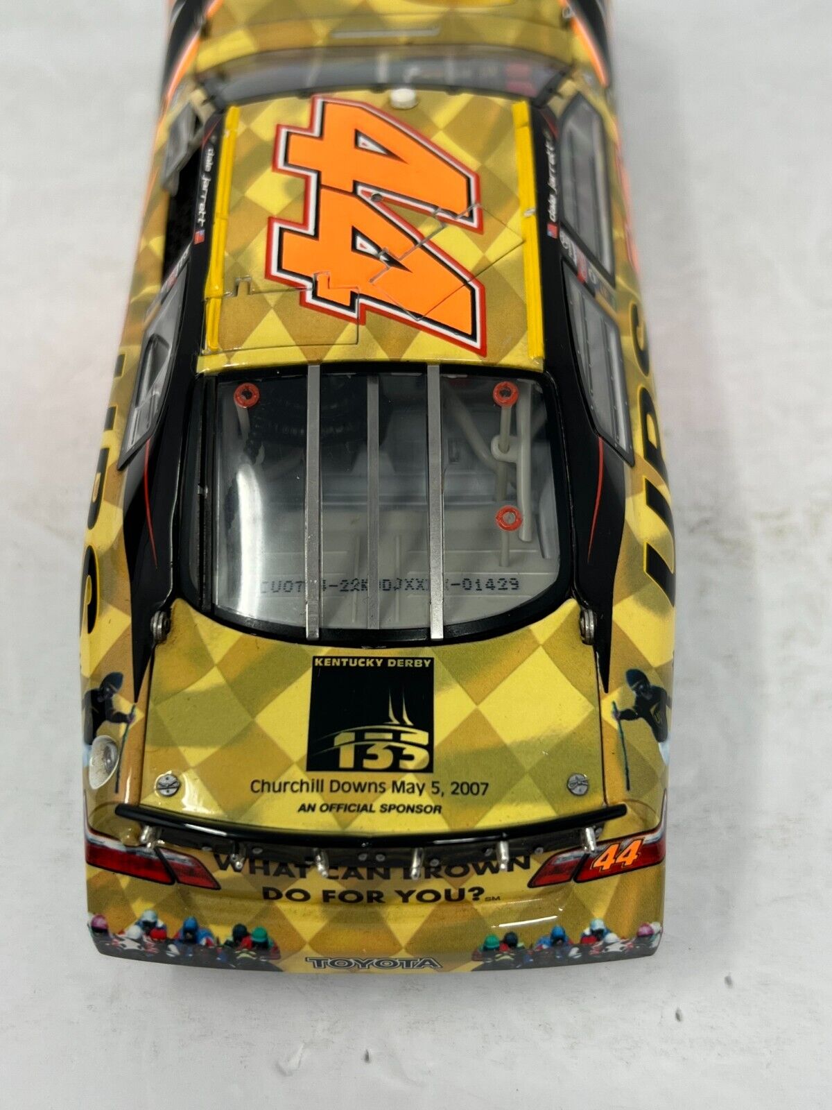 RCCA Owners Elite Nascar #44 Dale Jarrett UPS Kentucky Derby Camry 1:24 Diecast