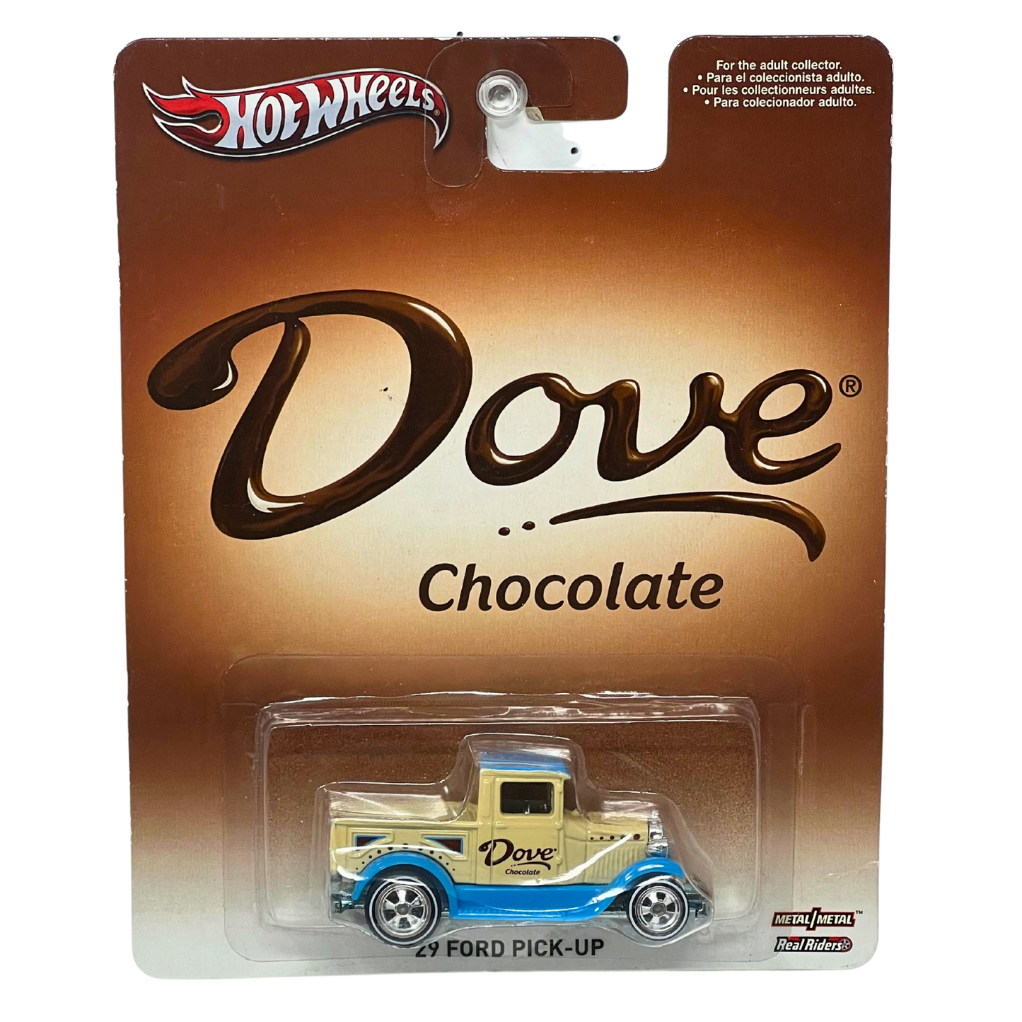 Hot Wheels Dove Chocolate '29 Ford Pick-Up Real Riders 1:64 Diecast