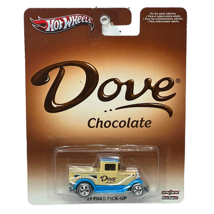 Hot Wheels Dove Chocolate '29 Ford Pick-Up Real Riders 1:64 Diecast