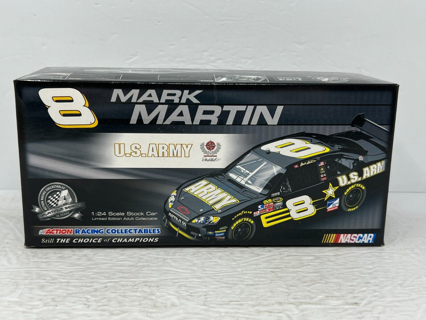 Action Nascar #8 Mark Martin Army 2008 Chevy Impala SS 1:24 Diecast