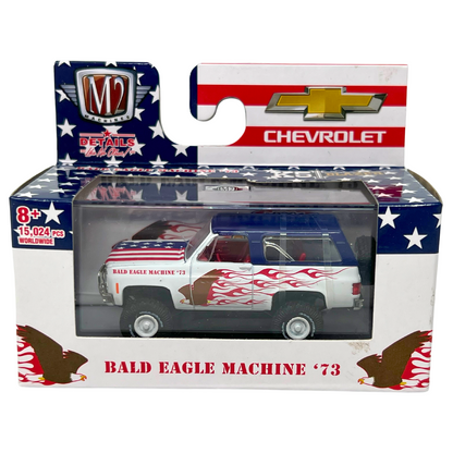 M2 Machines Bald Eagle Machine '73 1973 Chevrolet K5 Blazer 1:64 Diecast