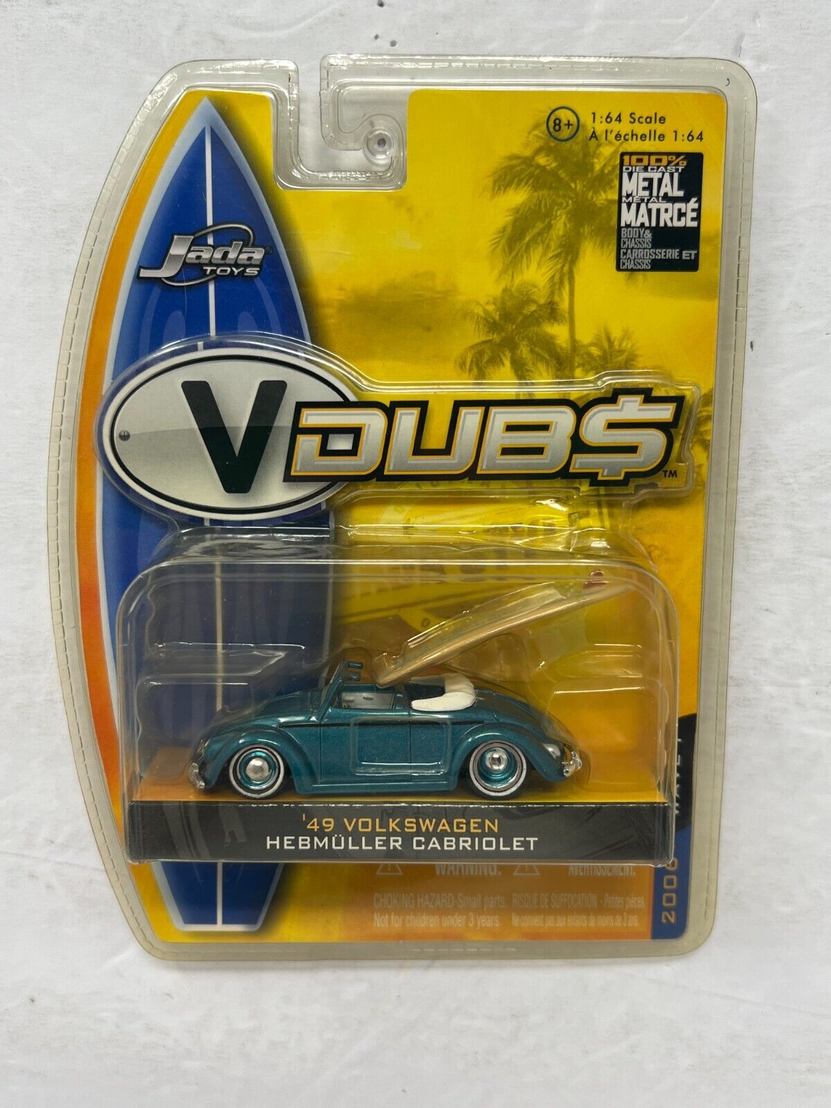 Jada V Dubs '49 Volkswagen Hebmuller Cabriolet Convertible Top 1:64 Diecast