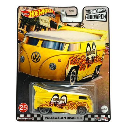 Hot Wheels Premium Boulevard Volkswagen Drag Bus Real Riders 1:64 Diecast