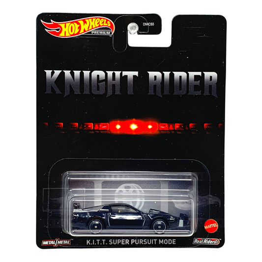 Hot Wheels Premium Knight Rider K.I.T.T. Super Pursuit Mode POP Culture 1:64 Diecast