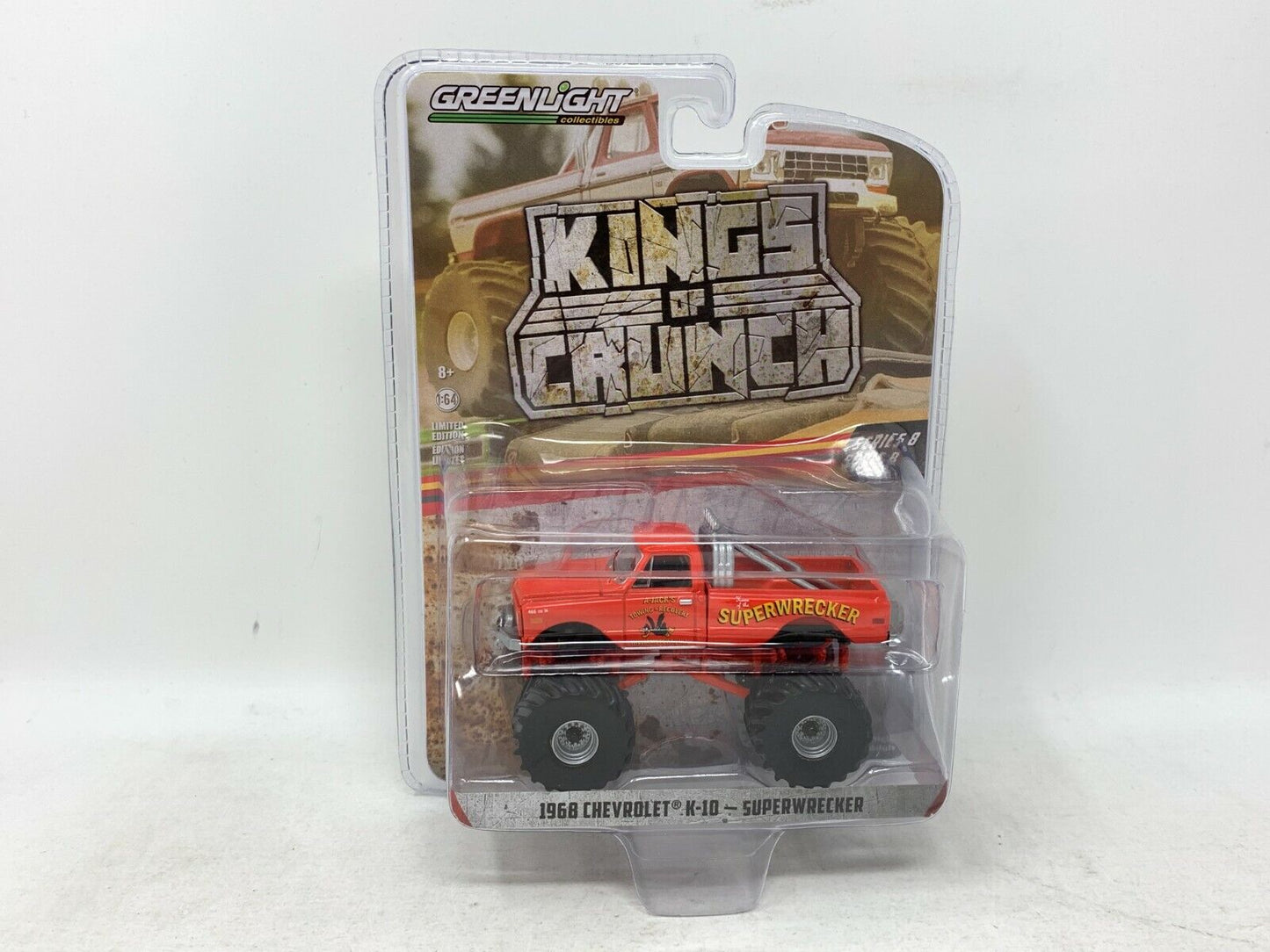 Greenlight Kings of Crunch Series 8 1968 Chevy K-10 Super wrecker 1:64 Diecast