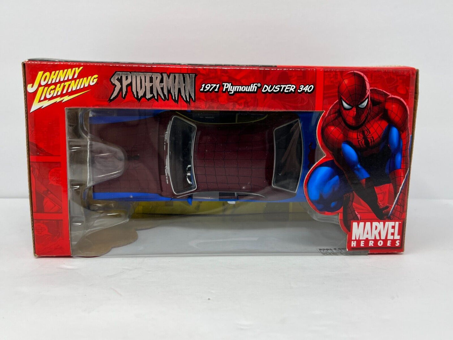 Johnny Lightning Marvel Spider-Man 1971 Plymouth Duster 340 1:24 Diecast