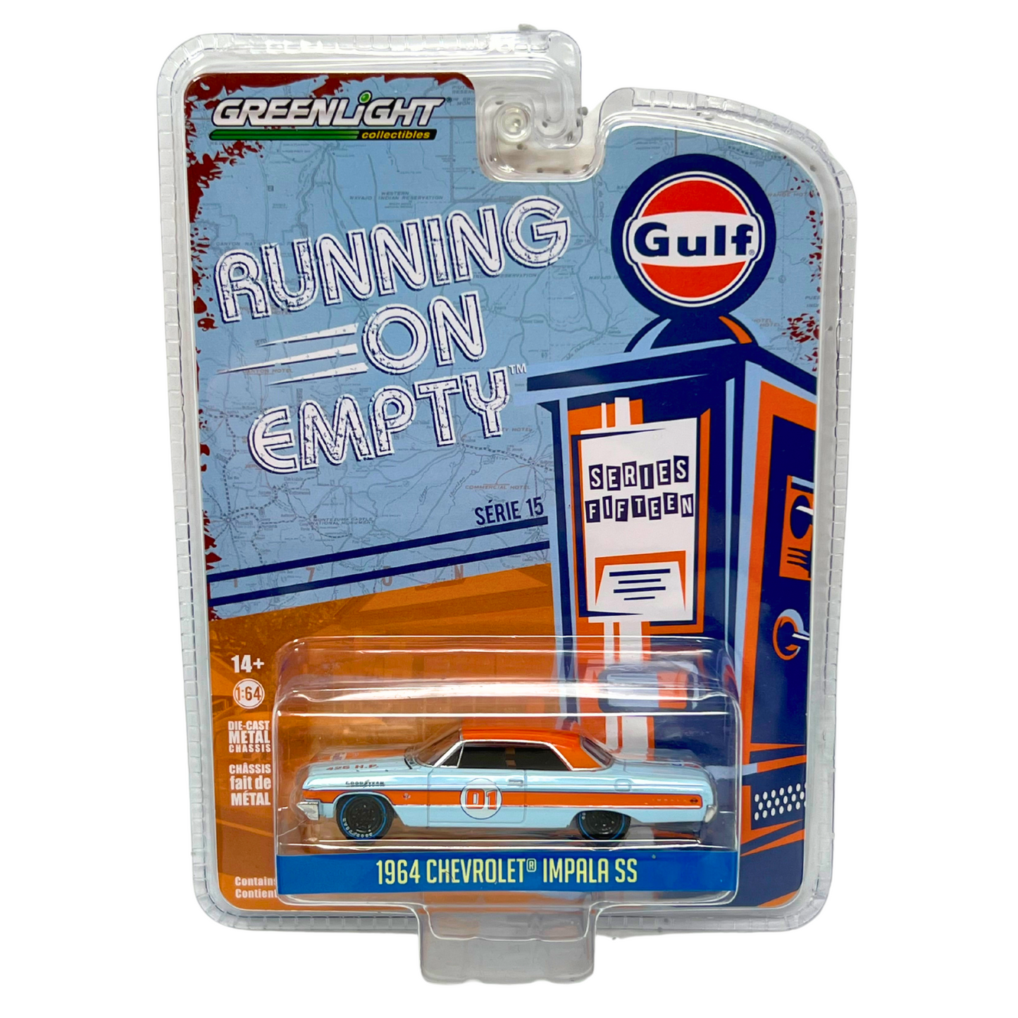 Greenlight Running on Empty 1964 Chevrolet Impala SS 1:64 Diecast