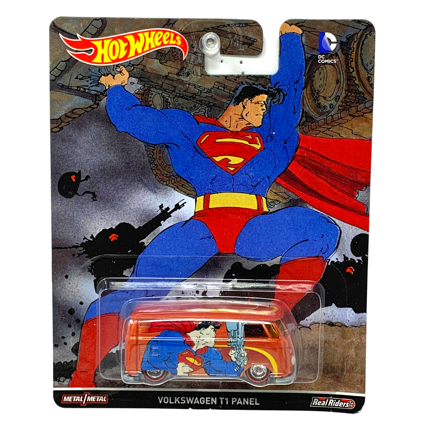 Hot Wheels Pop Culture DC Superman Volkswagen T1 Panel Real Riders 1:64 Diecast