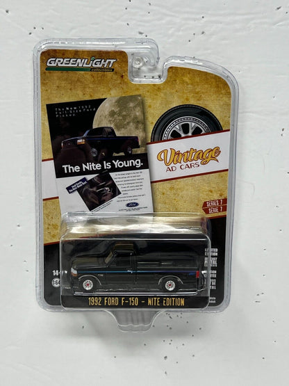Greenlight Vintage AD Cars 1992 Ford F-150 - Nite Edition 1:64 Diecast