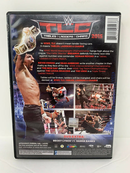 WWE: TLC - Tables, Ladders and Chairs 2015 (DVD, 2016) Good Condition!!!