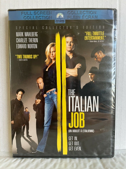 The Italian Job (DVD, 2010) Mark Wahlberg Edward Norton Action New and Sealed!!!