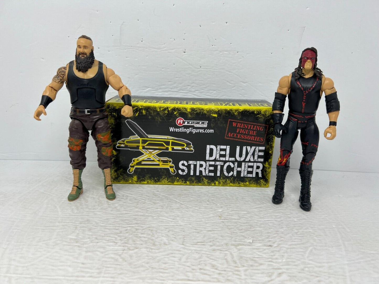 WWE Braun Strowman Vs Kane Stretcher Match Wrestling Action Figures Mattel