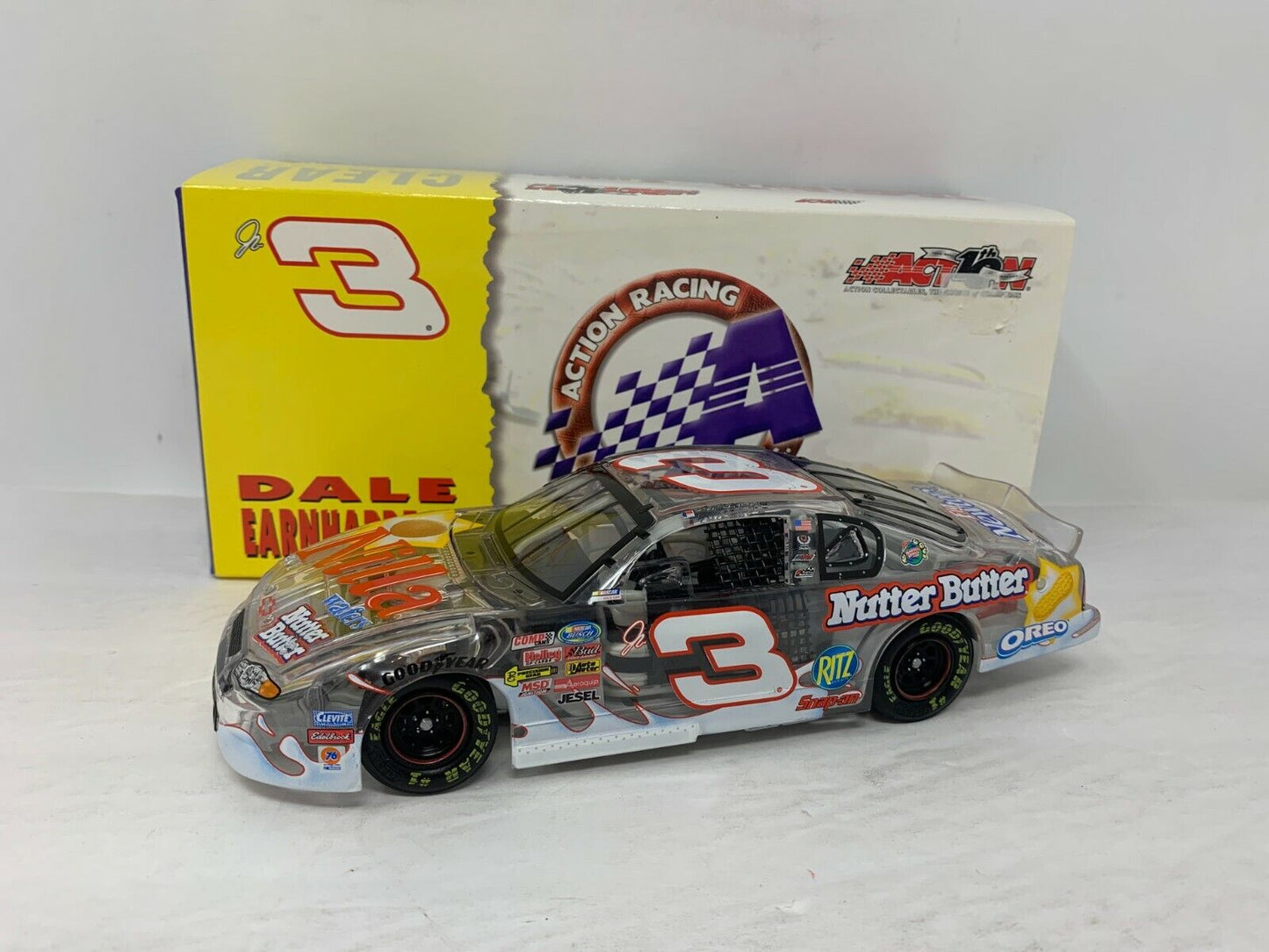 Action Nascar #3 Dale Earnhardt Jr. Nilla Wafers Clear 2002 Chevy 1:24 Diecast