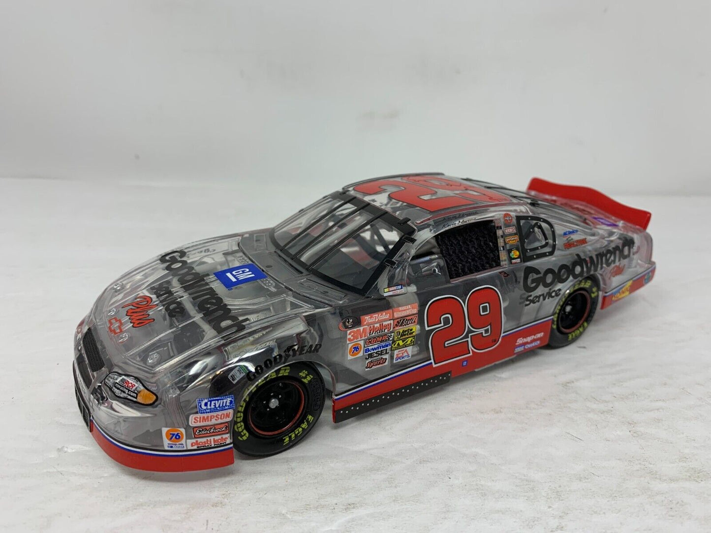 Action Nascar #29 Kevin Harvick GM Goodwrench Clear 2001 Chevy 1:24 Diecast