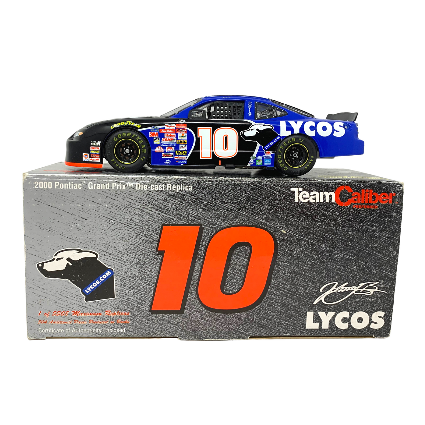 Team Caliber Preferred Nascar #10 Johnny Benson Lycos 2000 Pontiac 1:24 Diecast