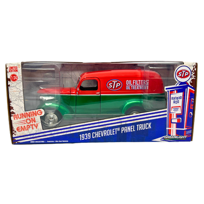 Greenlight Running on Empty 1939 Chevrolet Panel Truck Green Machine 124 Diecast