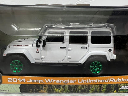 Greenlight 2014 Jeep Wrangler Unlimited Rubicon X GREEN MACHINE 1:43 Diecast