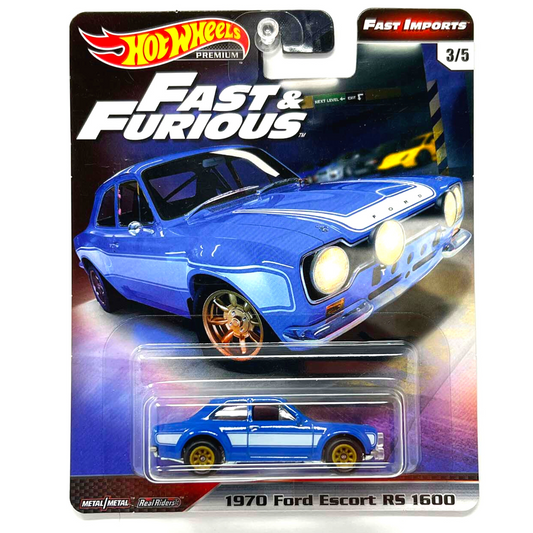 Hot Wheels Premium Fast & Furious Fast Imports 1970 Ford Escort RS 1:64 Diecast