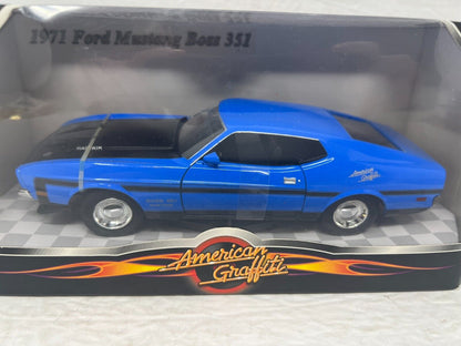 Motormax American Graffiti 1971 Ford Mustang Boss 351 1:24 Diecast