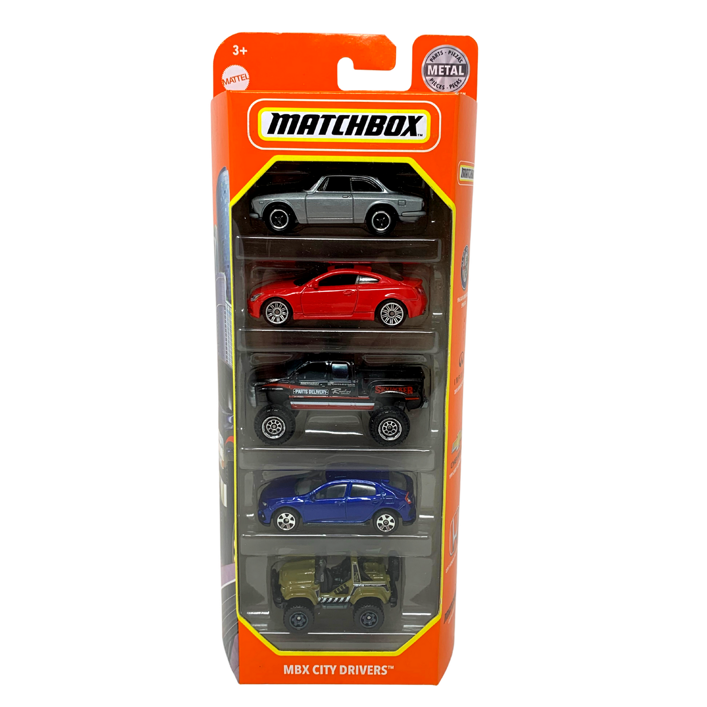 Matchbox 2020 MBX City Drivers 5-Pack 1:64 Diecast