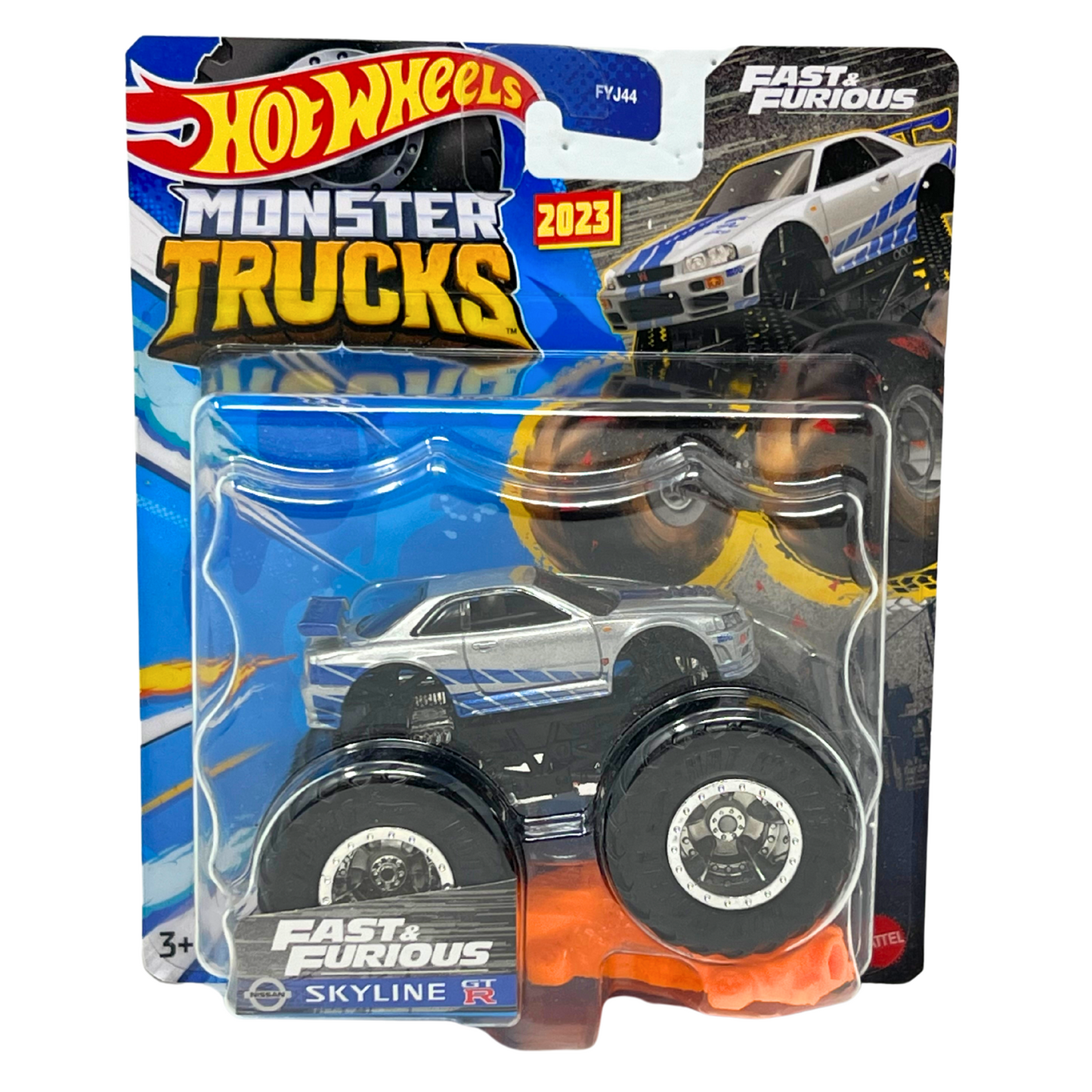 Hot Wheels Monster Trucks Fast & Furious Nissan Skyline GT-R 1:64 Diecast