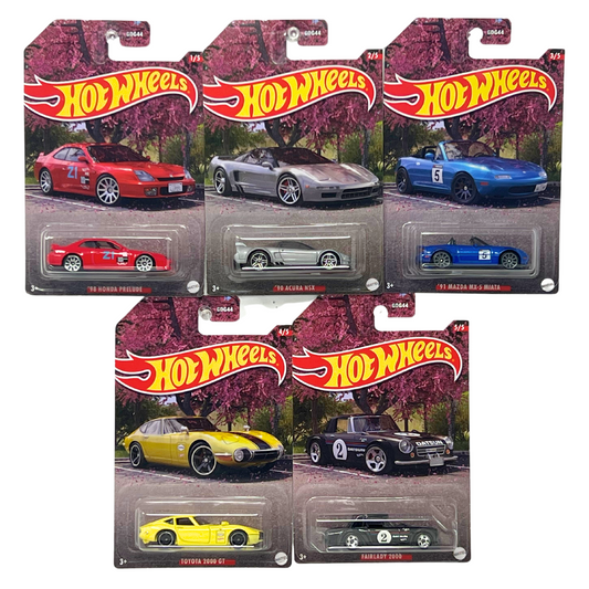 Hot Wheels Japanese Classics JDM Walmart Exclusive 164 Diecast Complete Set of 5