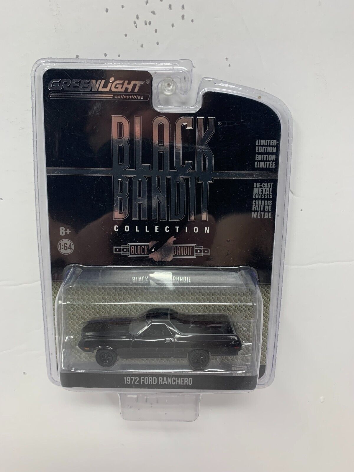 Greenlight Black Bandit Collection 1972 Ford Ranchero 1:64 Diecast