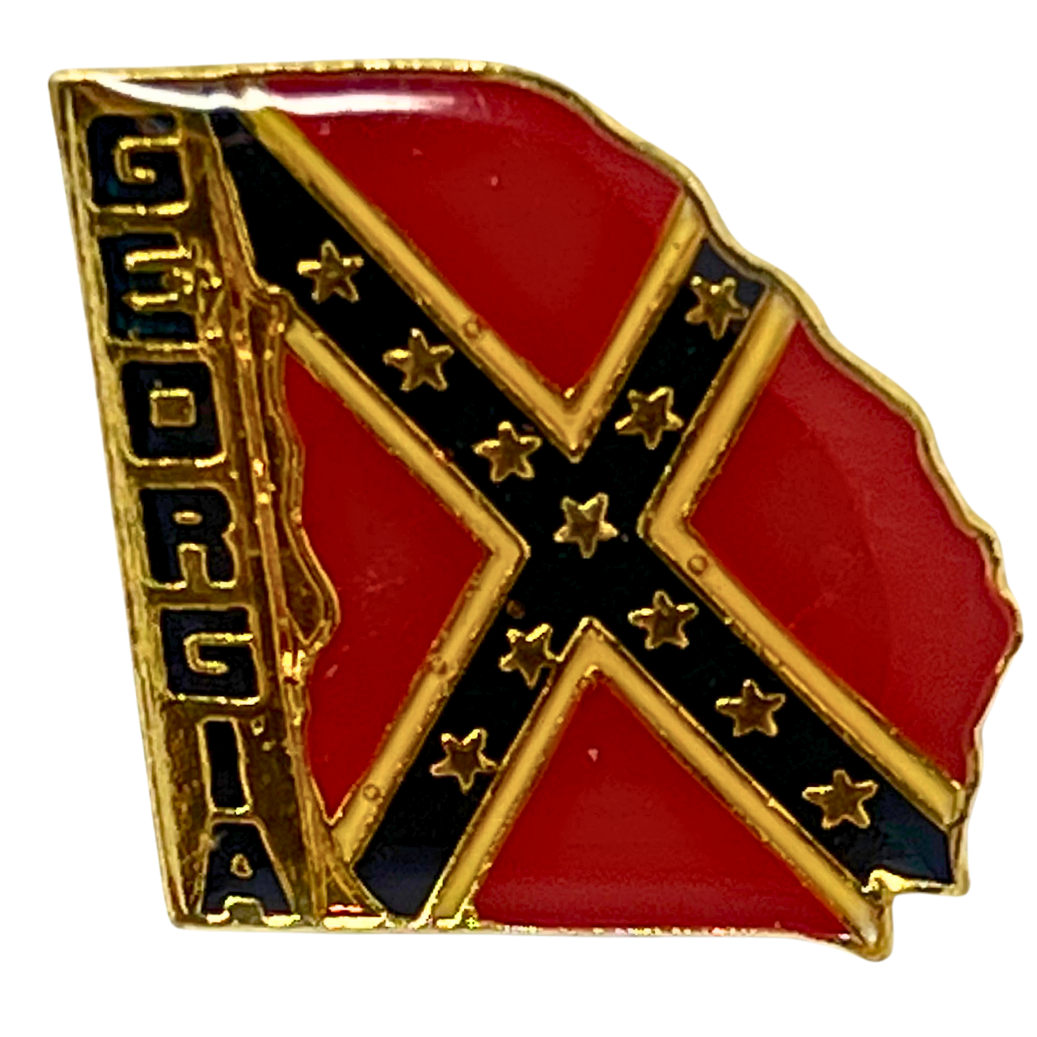 Georgia State Pin Georgia State Map Cities & States Lapel Pin P1 – Wheelers n Dealers A ...