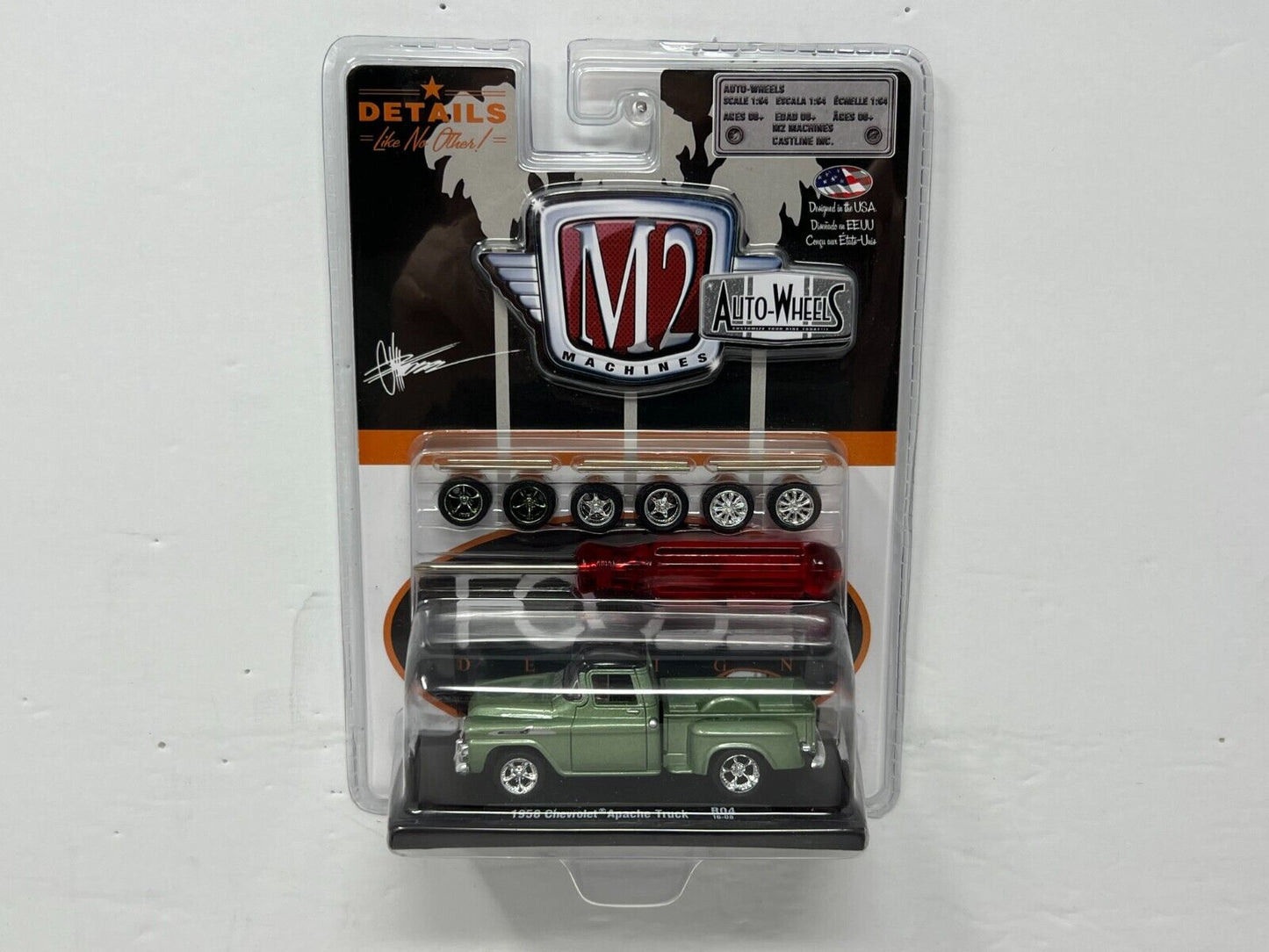 M2 Machines Auto-Wheels 1958 Chevrolet Apache Truck 1:64 Diecast