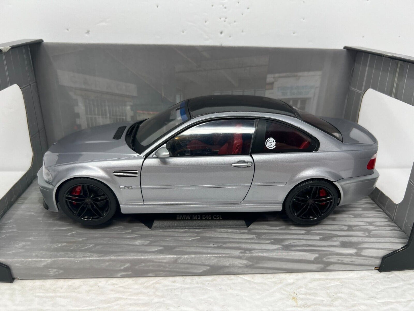 Solido 2003 BMW M3 E46 CSL Silver Grey 1:18 Diecast