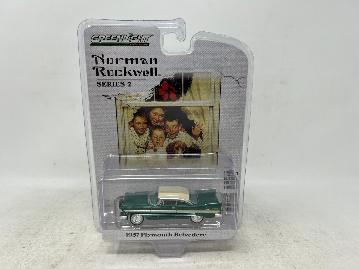 Greenlight Normal Rockwell Series 2 1957 Plymouth Belvedere 1:64 Diecast