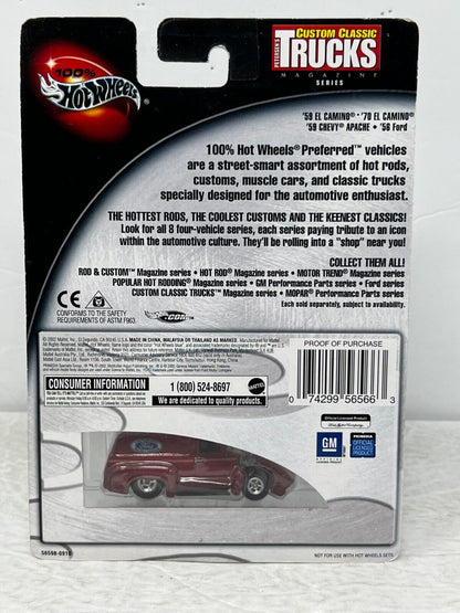 Hot Wheels 100% Custom Classic Trucks '56 Ford 1:64 Diecast