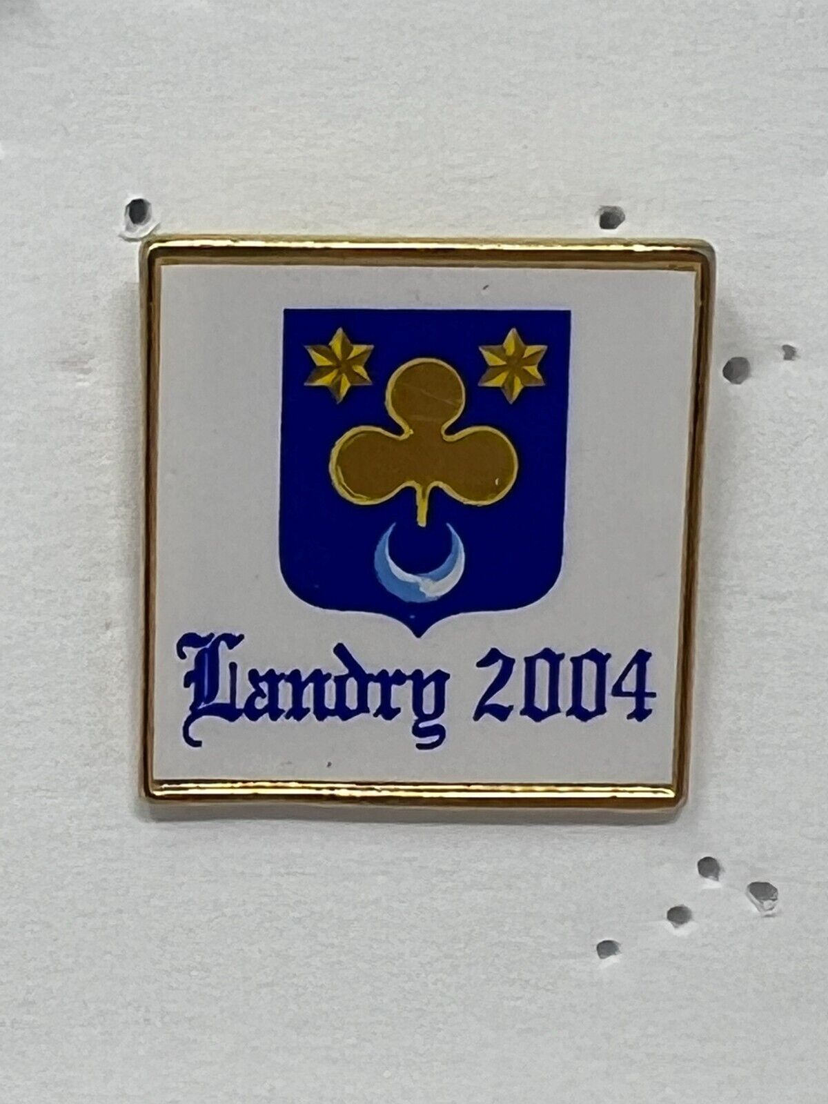 Landry Family Crest Reunion 2004 Patriotic Lapel Pin P2