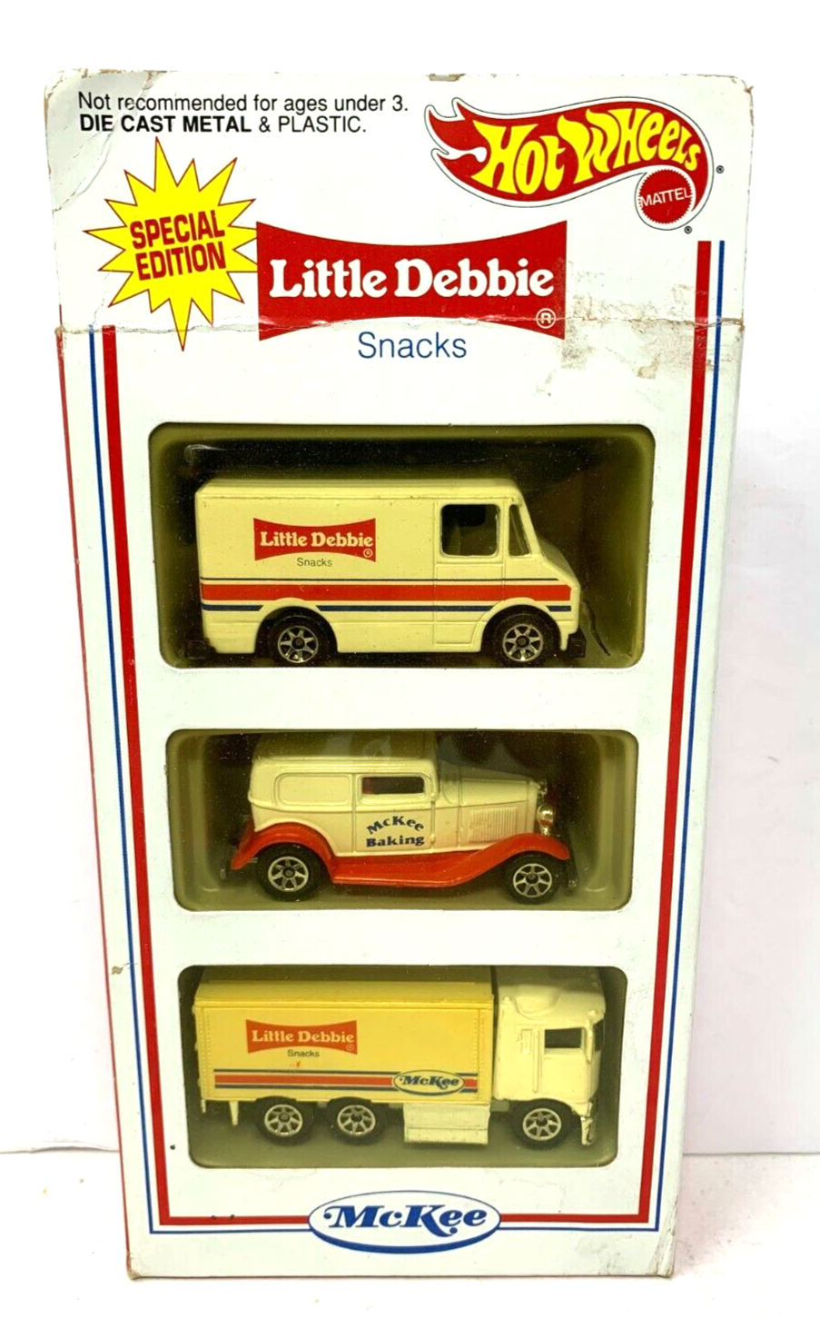 Hot Wheels McKee Little Debbie 3-Pack POP Culture 1:64 Diecast