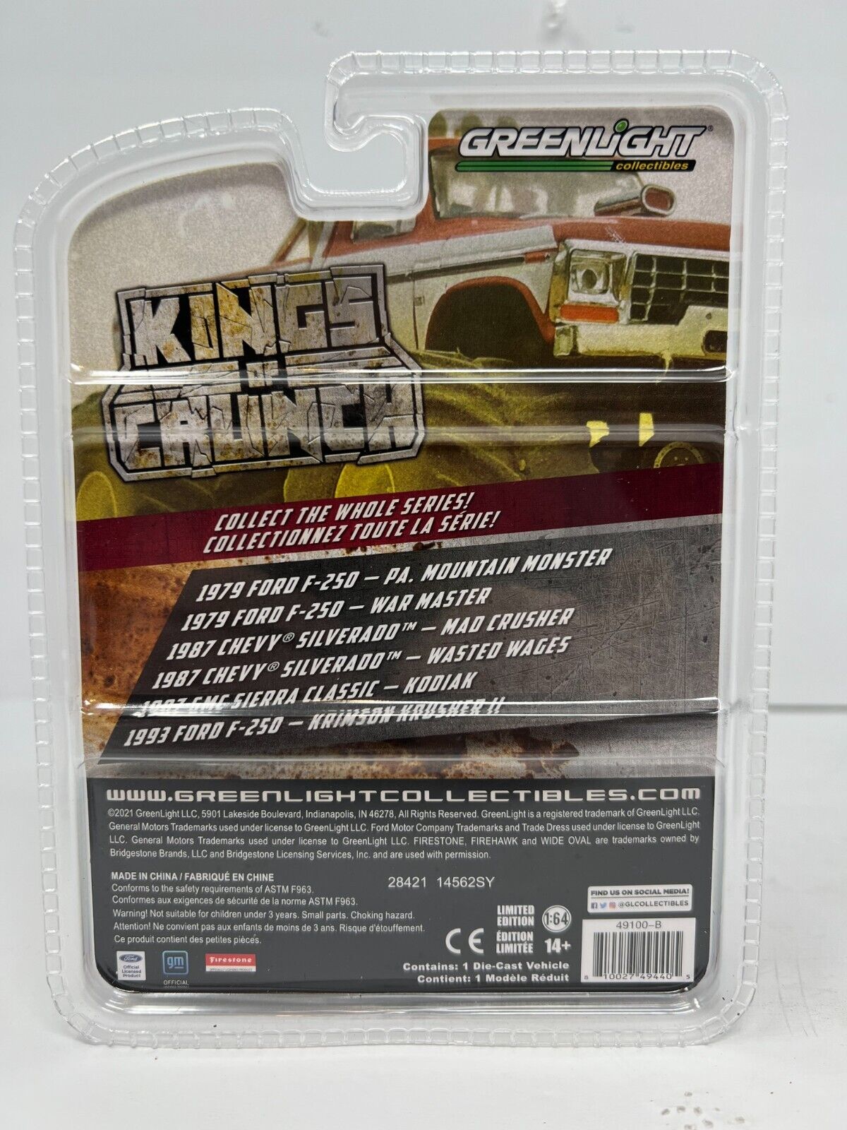 Greenlight Kings of Crunch Series 10 1979 Ford F-250 War Master 1:64 Diecast