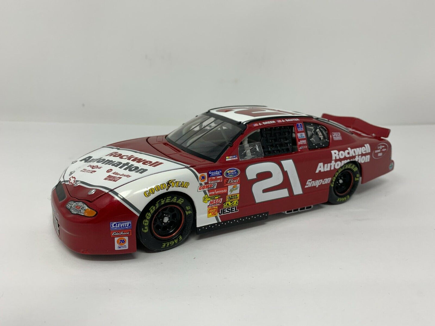 Action Nascar #21 Jeff Green & Jay Sauter Rockwell Automation Chevy 1:24 Diecast