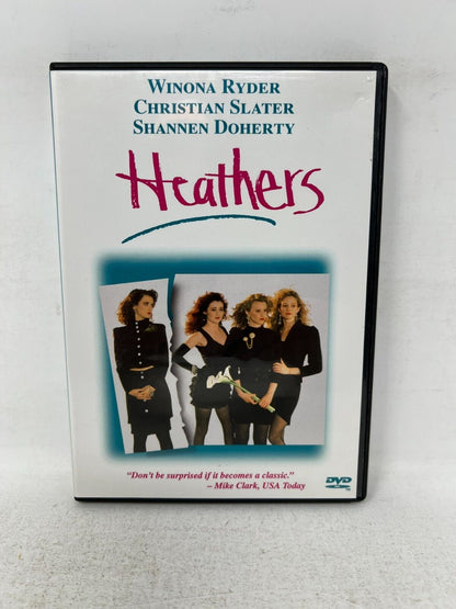 Heathers (DVD, 1999) Winona Ryder Christian Slater Shannen Doherty Crime Movie