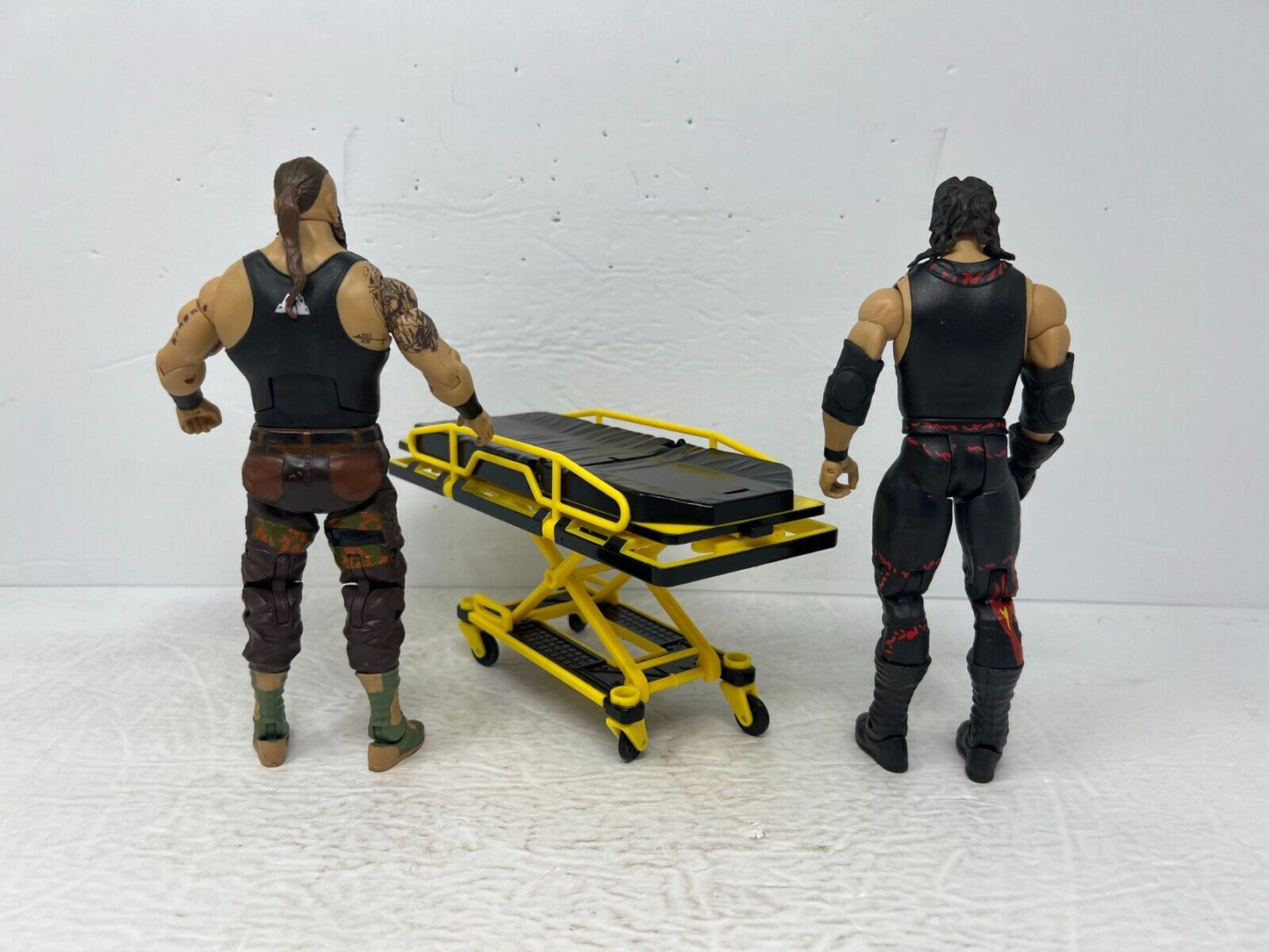 WWE Braun Strowman Vs Kane Stretcher Match Wrestling Action Figures Mattel