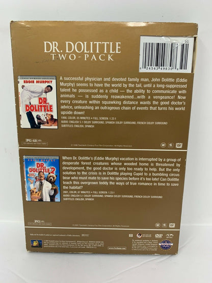 Dr. Dolittle Two-Pack (DVD, 2007) Comedy Movie Collection Good Condition!!!