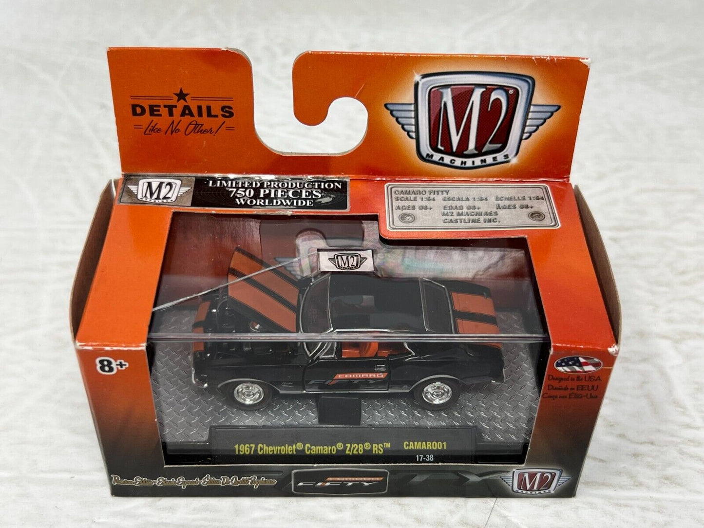 M2 Machines Camaro Fifty 1967 Chevrolet Camaro Z/28 RS CHASE 1:64 Diecast