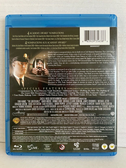 The Green Mile (Blu-ray, 2012) Tom Hanks Drama Good Condition!!!