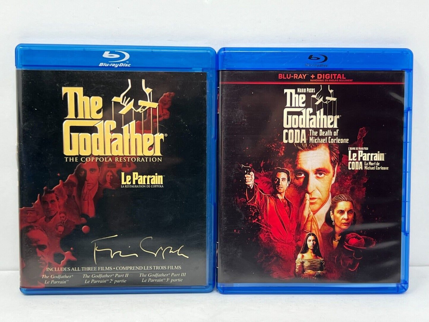 The Godfather 1-3 Trilogy (Blu-ray) Crime Good Condition!!!