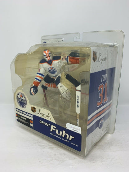 McFarlane NHL Grant Fuhr Edmonton Oilers White Jersey Legends Series 2 Figure