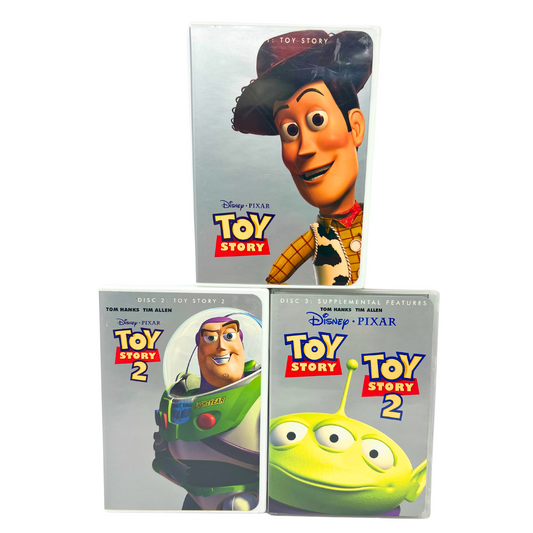 Disney Pixar Toy Story 1, 2 & Supplemental Features (DVD, 2000) Good Condition!!