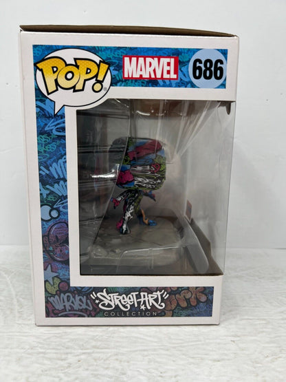 Funko Pop! Marvel #686 Miles Morales Street Art Collection Bobble-Head Vaulted