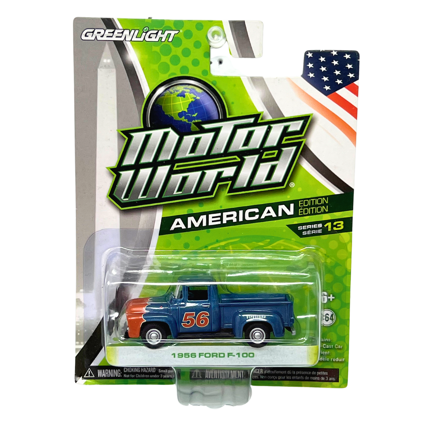 Greenlight Motor World American 1956 Ford F-100 1:64 Diecast