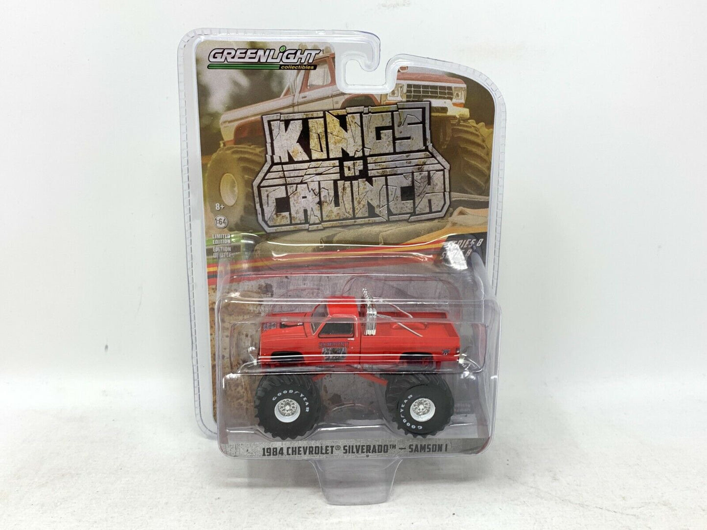 Greenlight Kings of Crunch Series 8 1984 Chevrolet Silverado Samson 1:64 Diecast