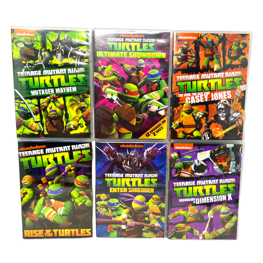 Lot of 6 Nickelodeon Teenage Mutant Ninja Turtles (DVD) Collection Kids Cartoon