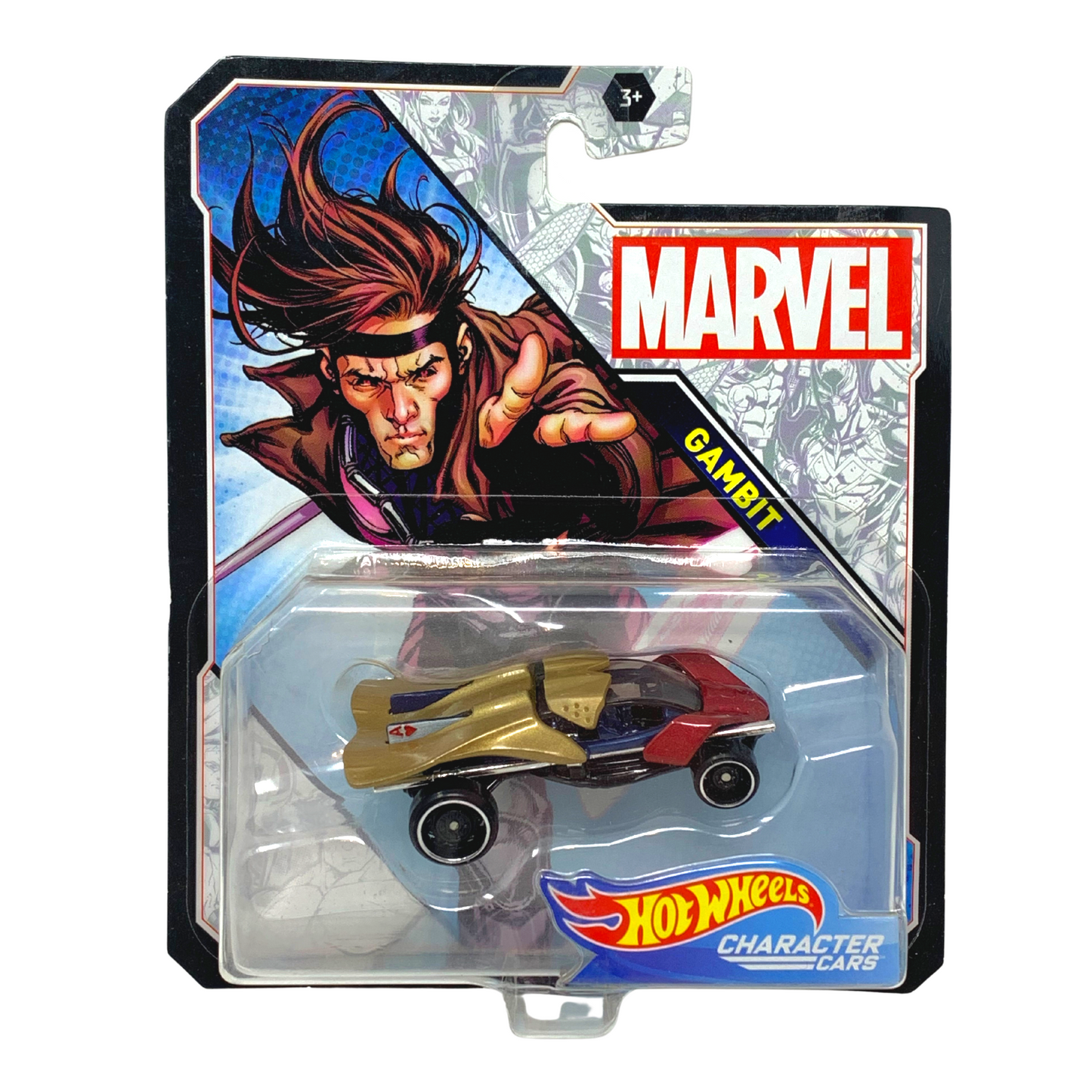 Hot Wheels Characters Cars Marvel X-Men Gambit 1:64 Diecast